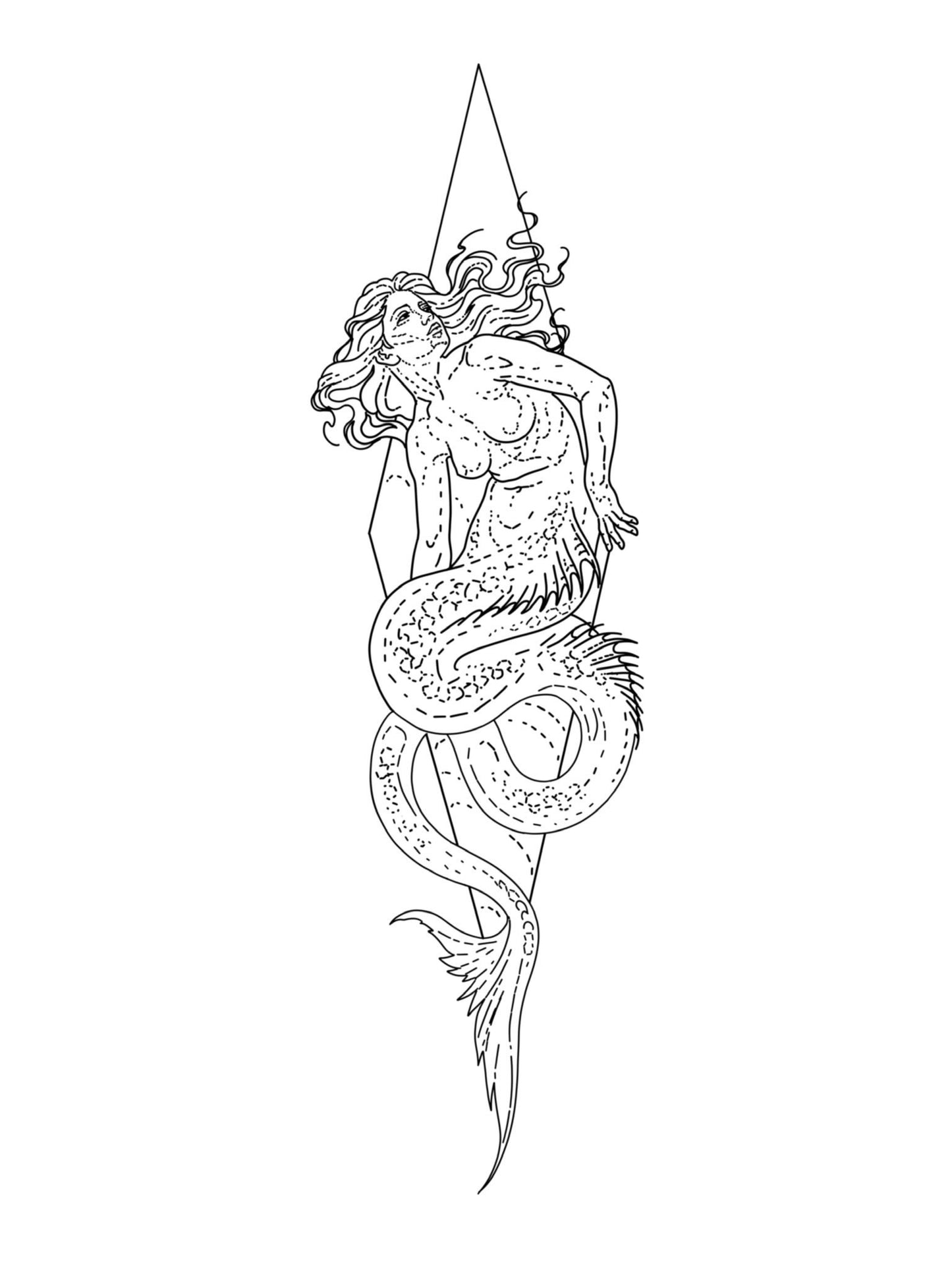 Siren Pendant with Chain