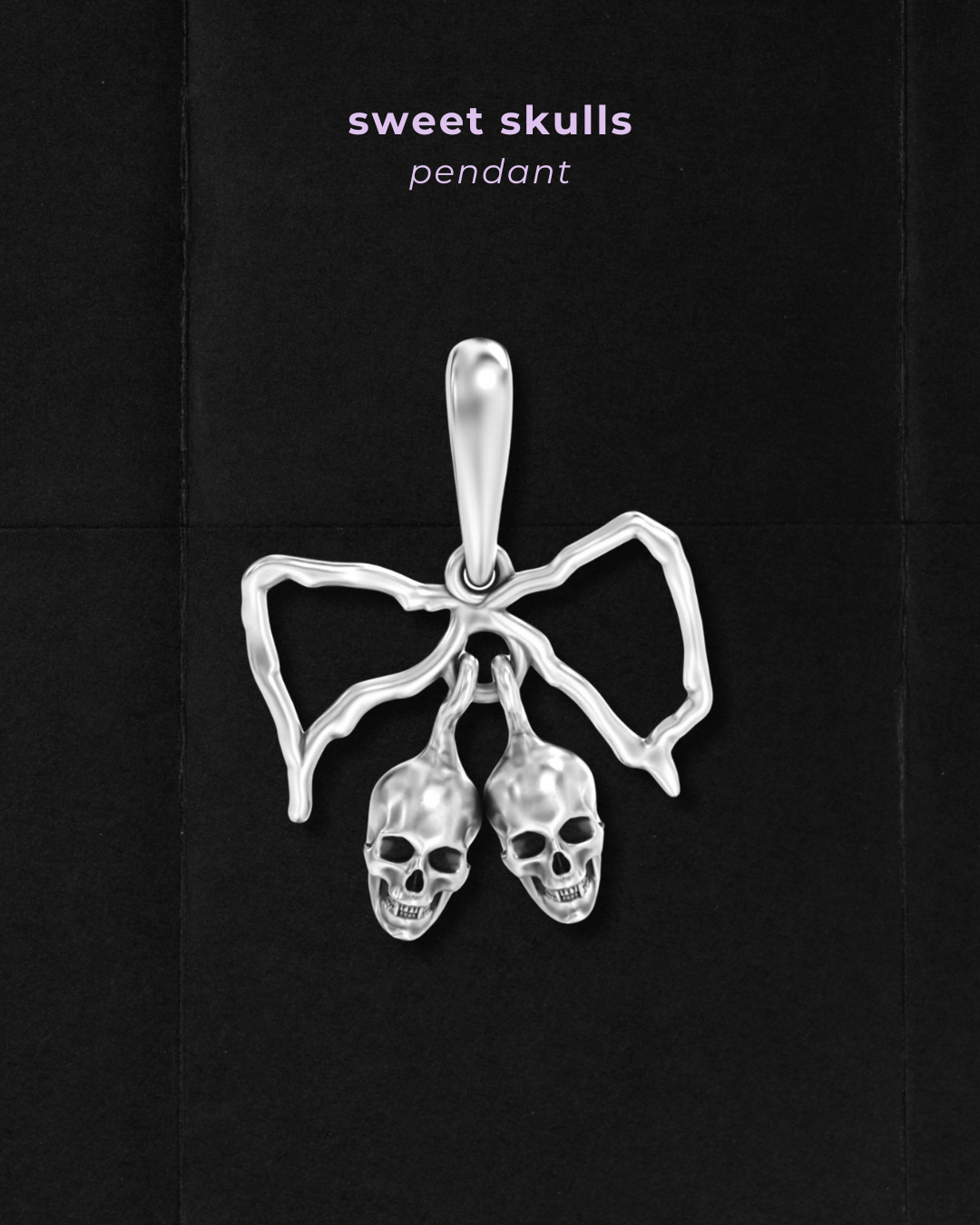 Sweet Skull Pendant & Figaro chain