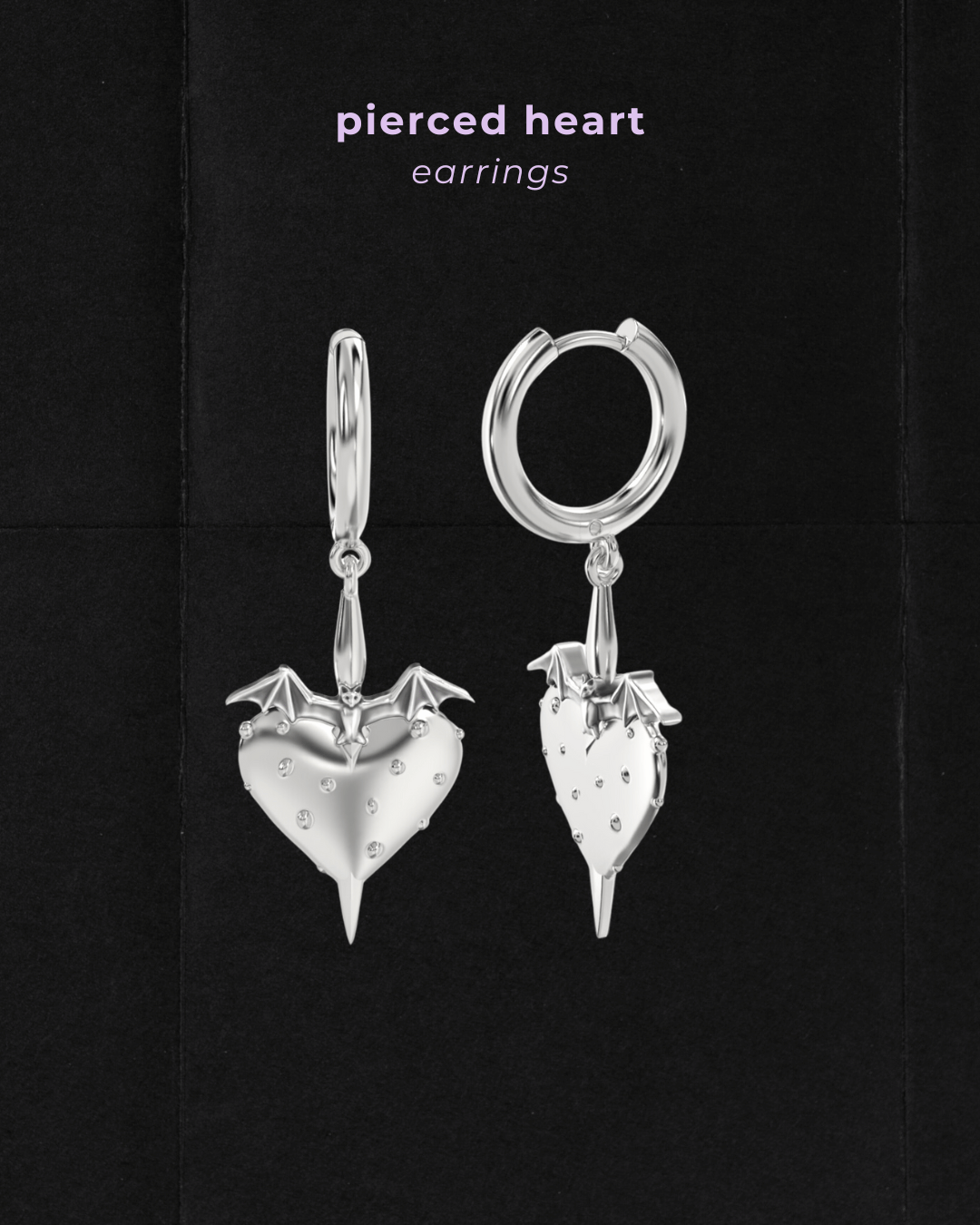 Pierced Heart Earrings