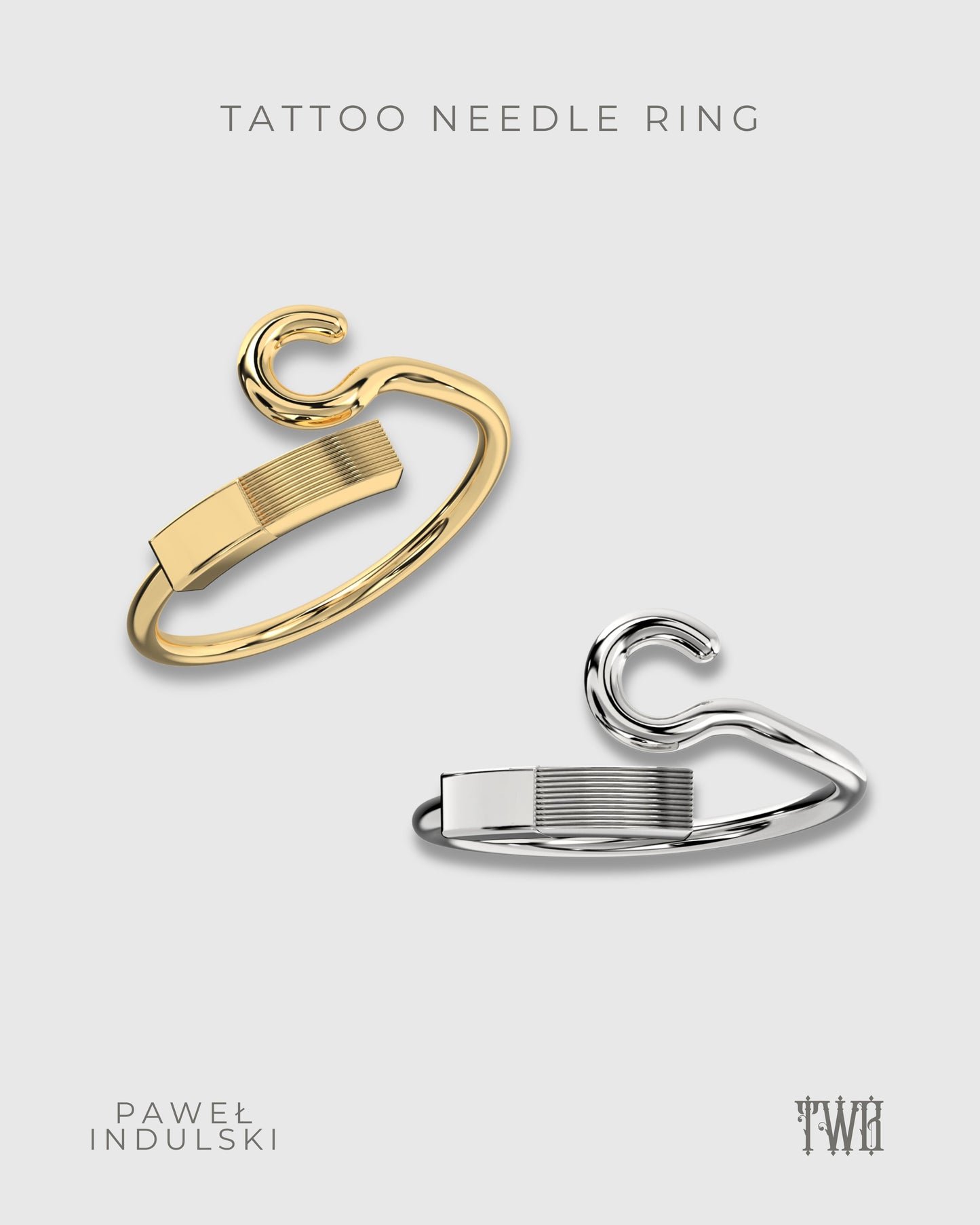 Tattoo Needle Bracelet & Ring