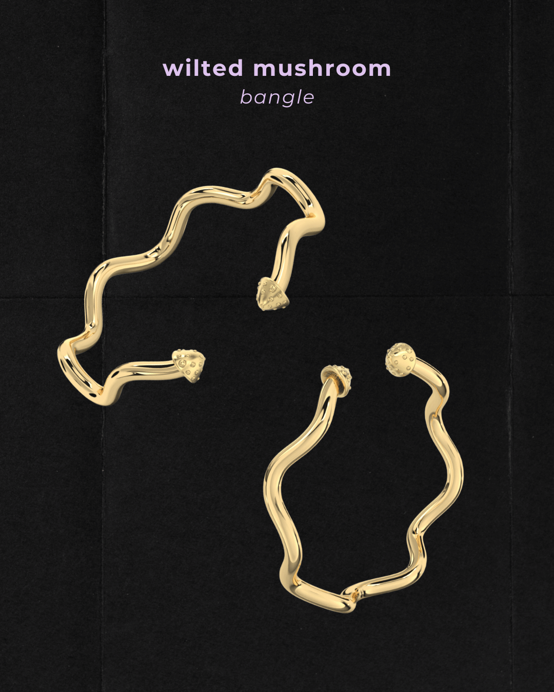 Wilted Mushroom Bangle