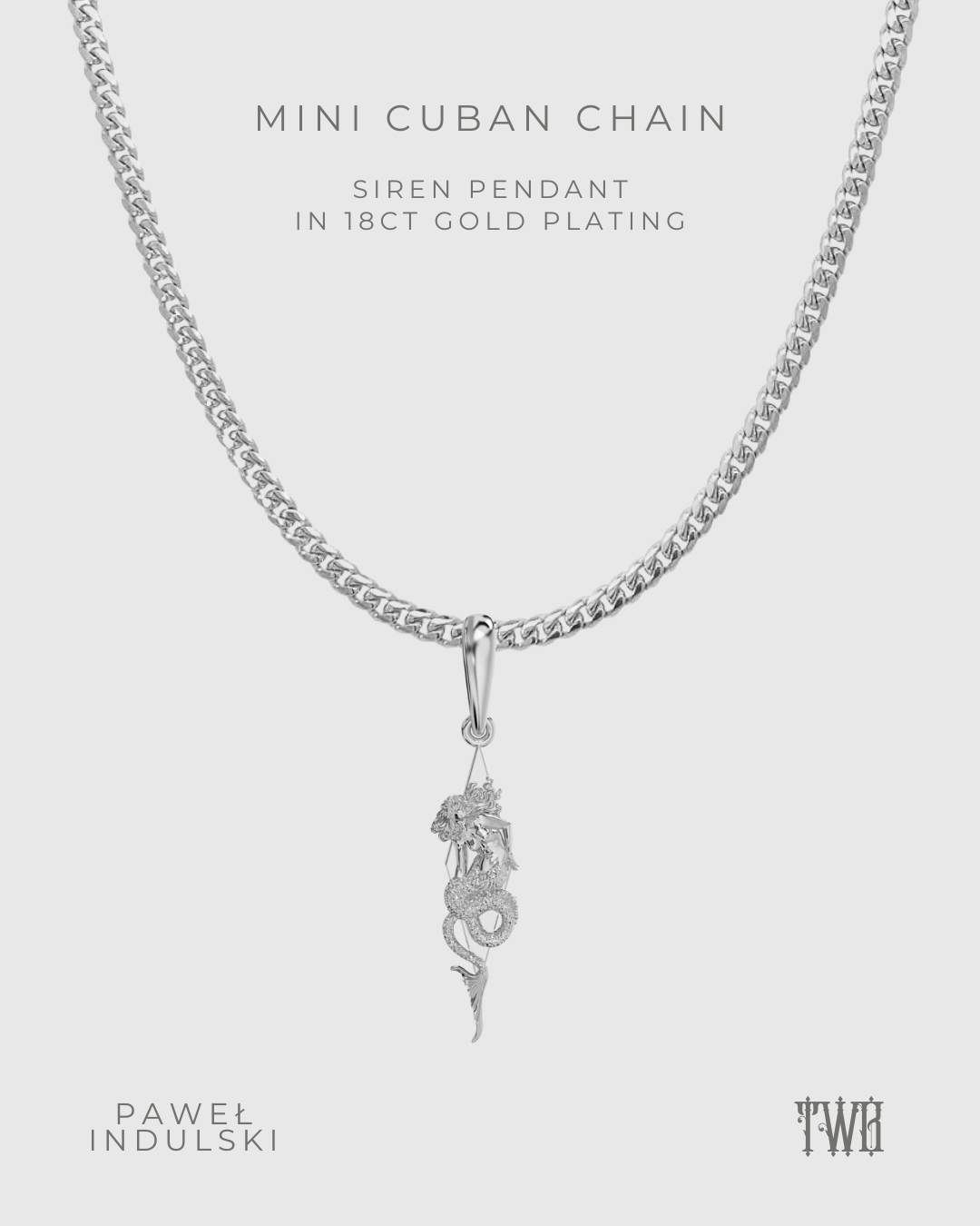 Siren Pendant with Chain