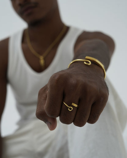 Tattoo Needle Bracelet & Ring