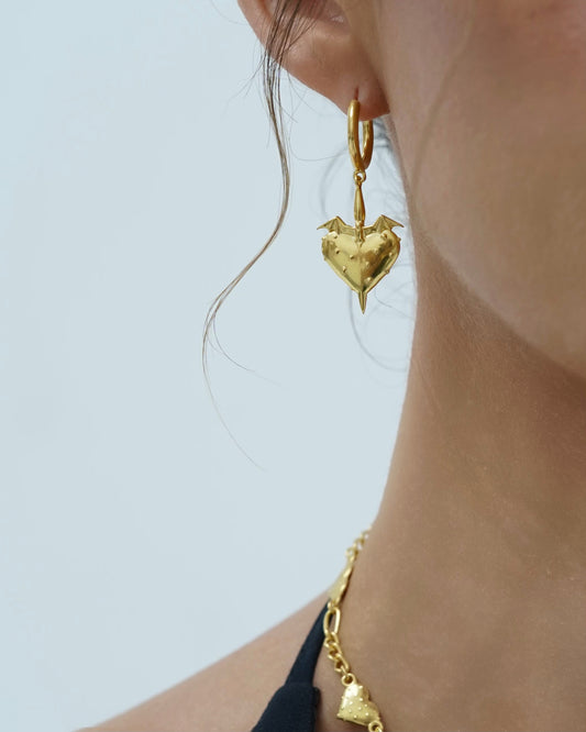 Pierced Heart Earrings