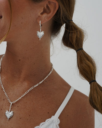 Pierced Heart Earrings
