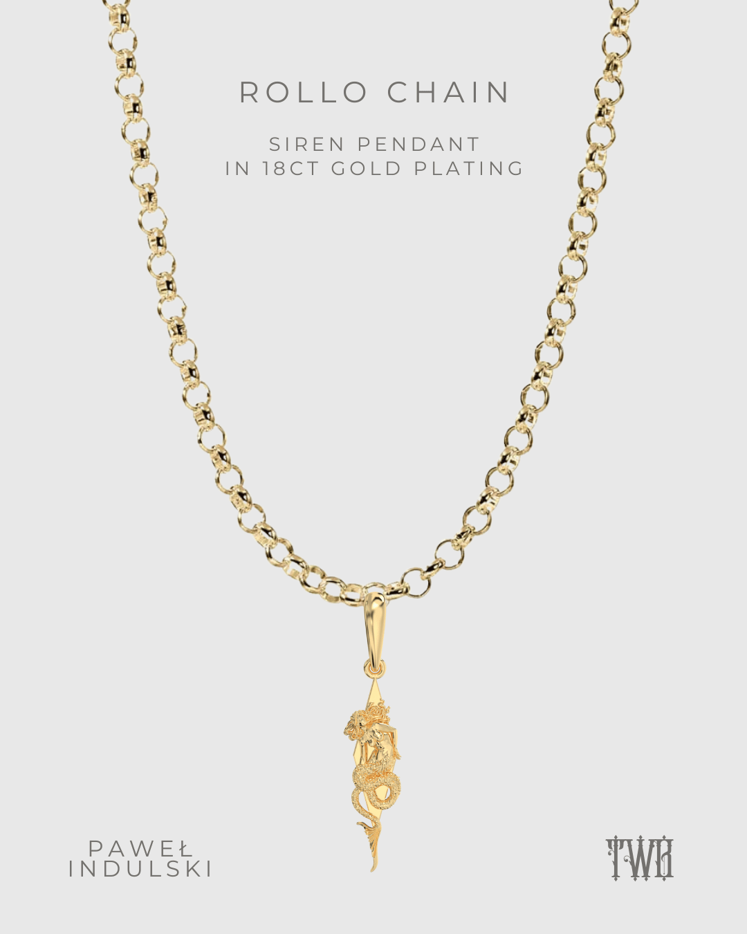 Siren Pendant with Chain