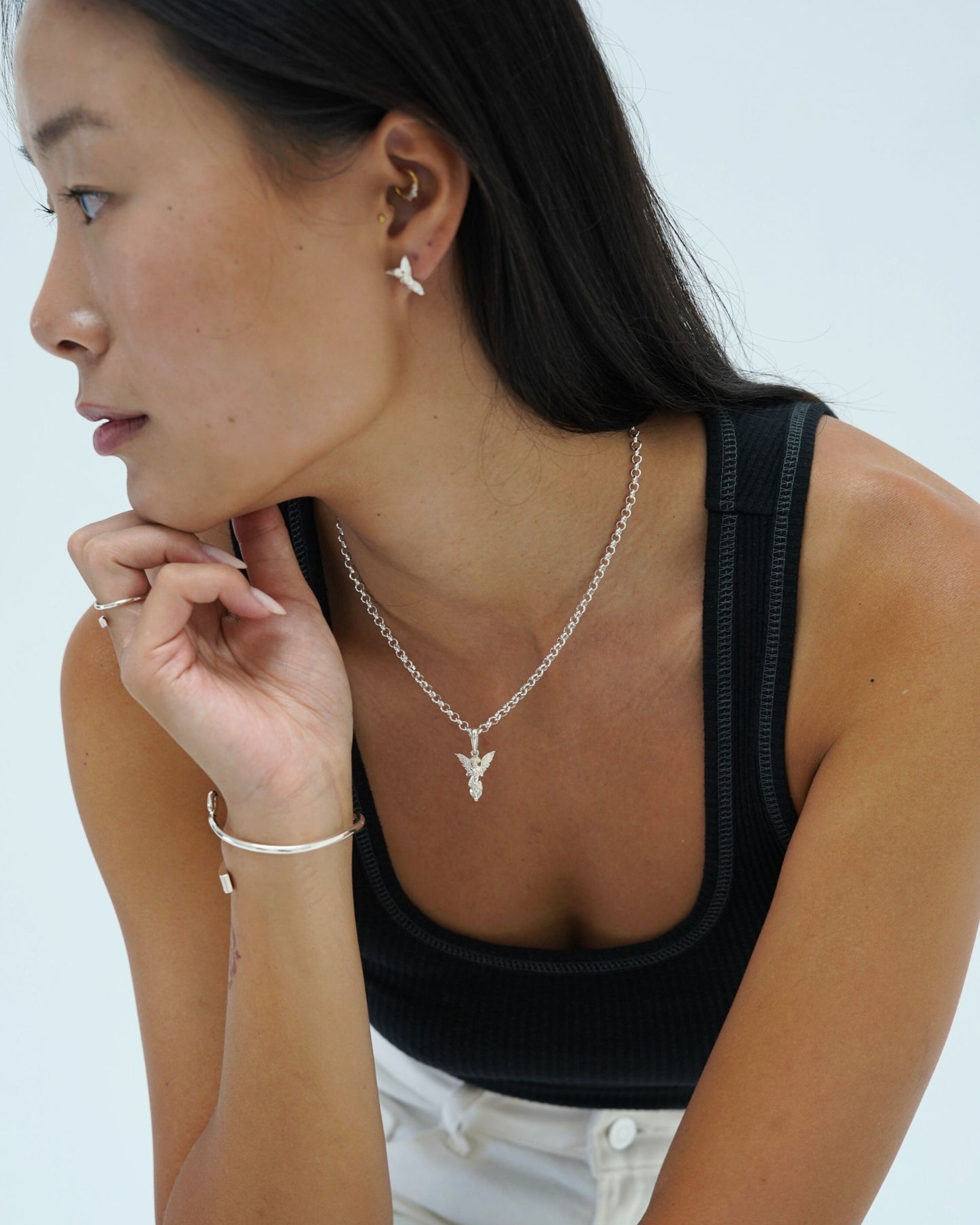 Cupid's Cut Pendant with Chain