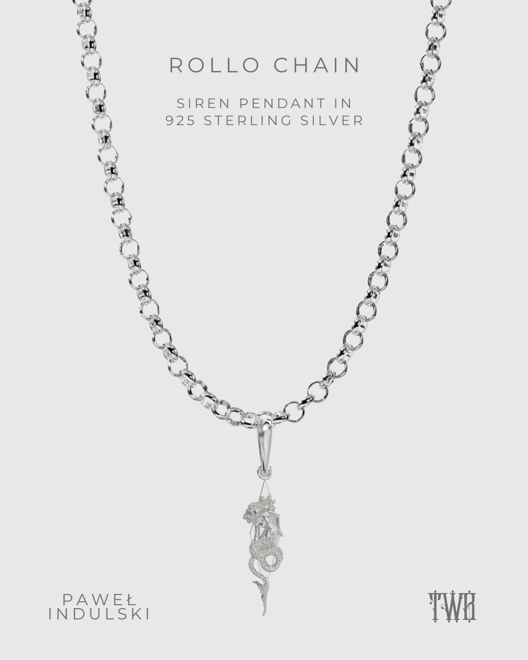 Siren Pendant with Chain