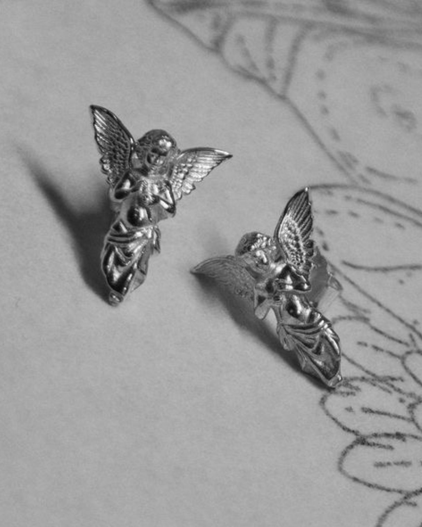 Cupid's Cut Stud Earrings