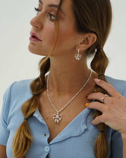 Sweet Skull Pendant & Figaro chain