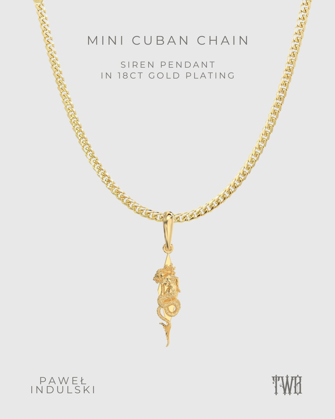 Siren Pendant with Chain