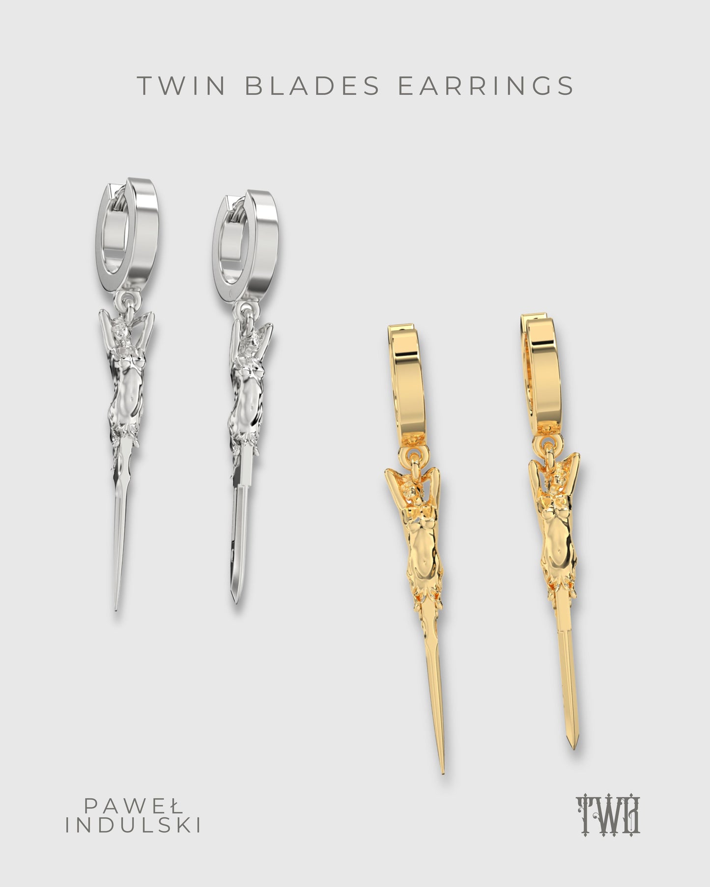 Twin Blade Earrings